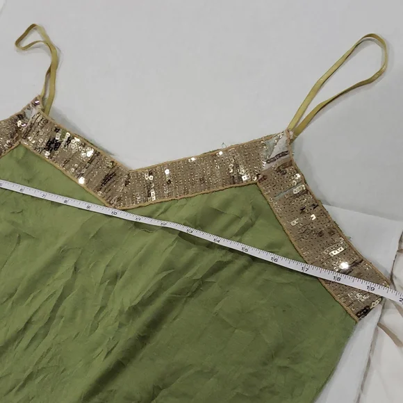 XL VTG vintage  cocomo gold sequin cami tank - Picture 8 of 9